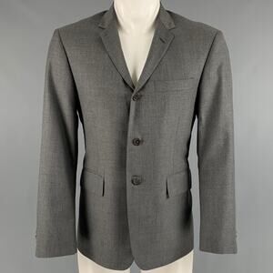 THOM BROWNE Size 40 Grey Tweed 3 button Sport Coat
